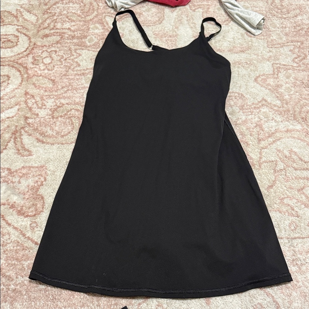 Athletic Black Sleeveless Dress